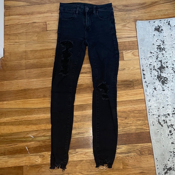 Black Ripped Jeans - Picture 2 of 6